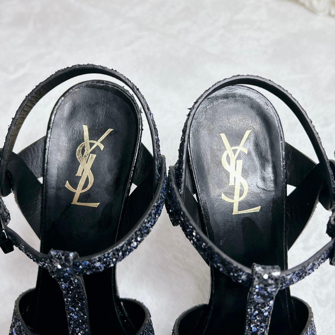 希少✨️ サンローラン サンダル トリビュート ラメ グリッター スパンコール