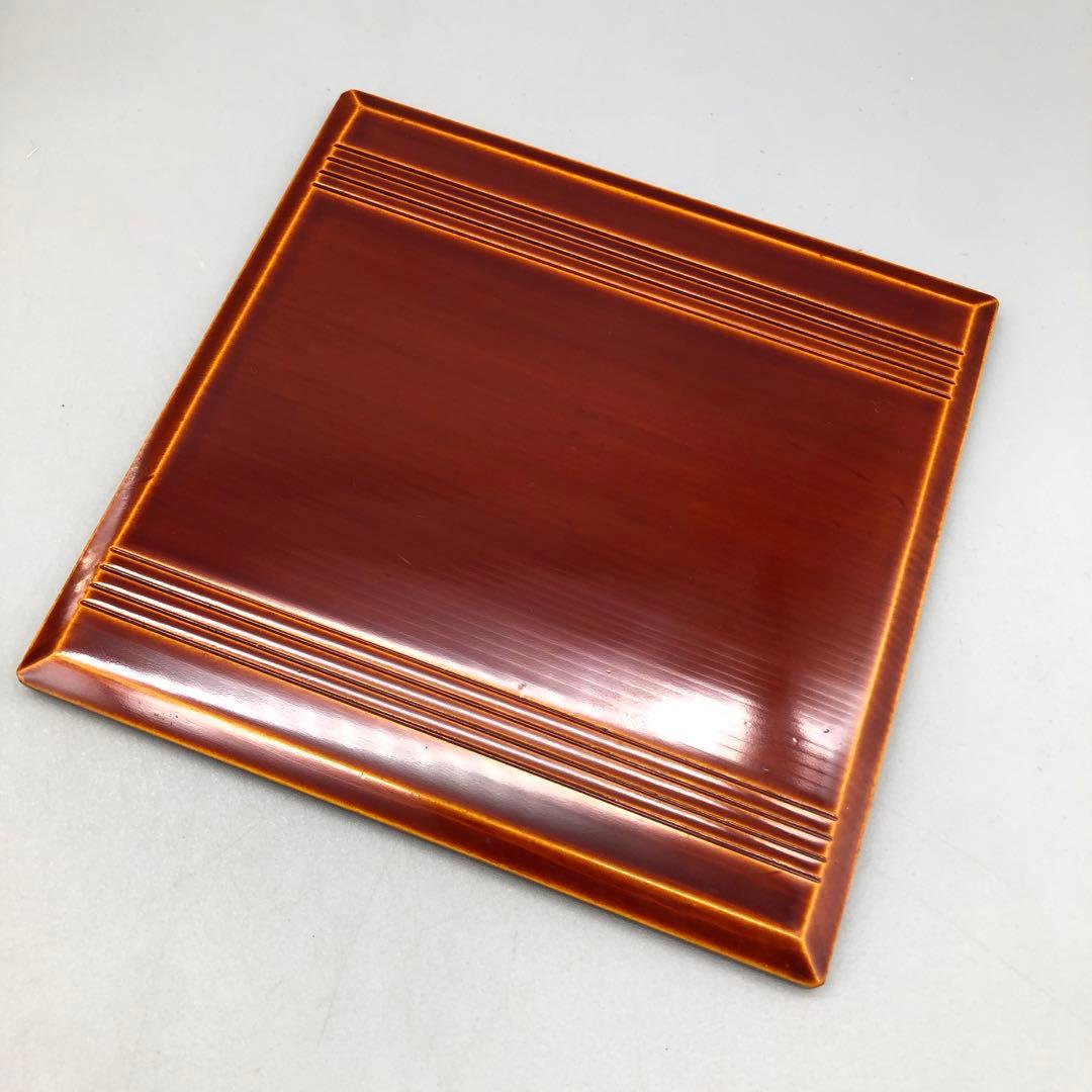 箱入り飛騨高山伝統工芸品飛騨春慶塗手提げ二段重箱15.5cm高島屋ビンテージ食器