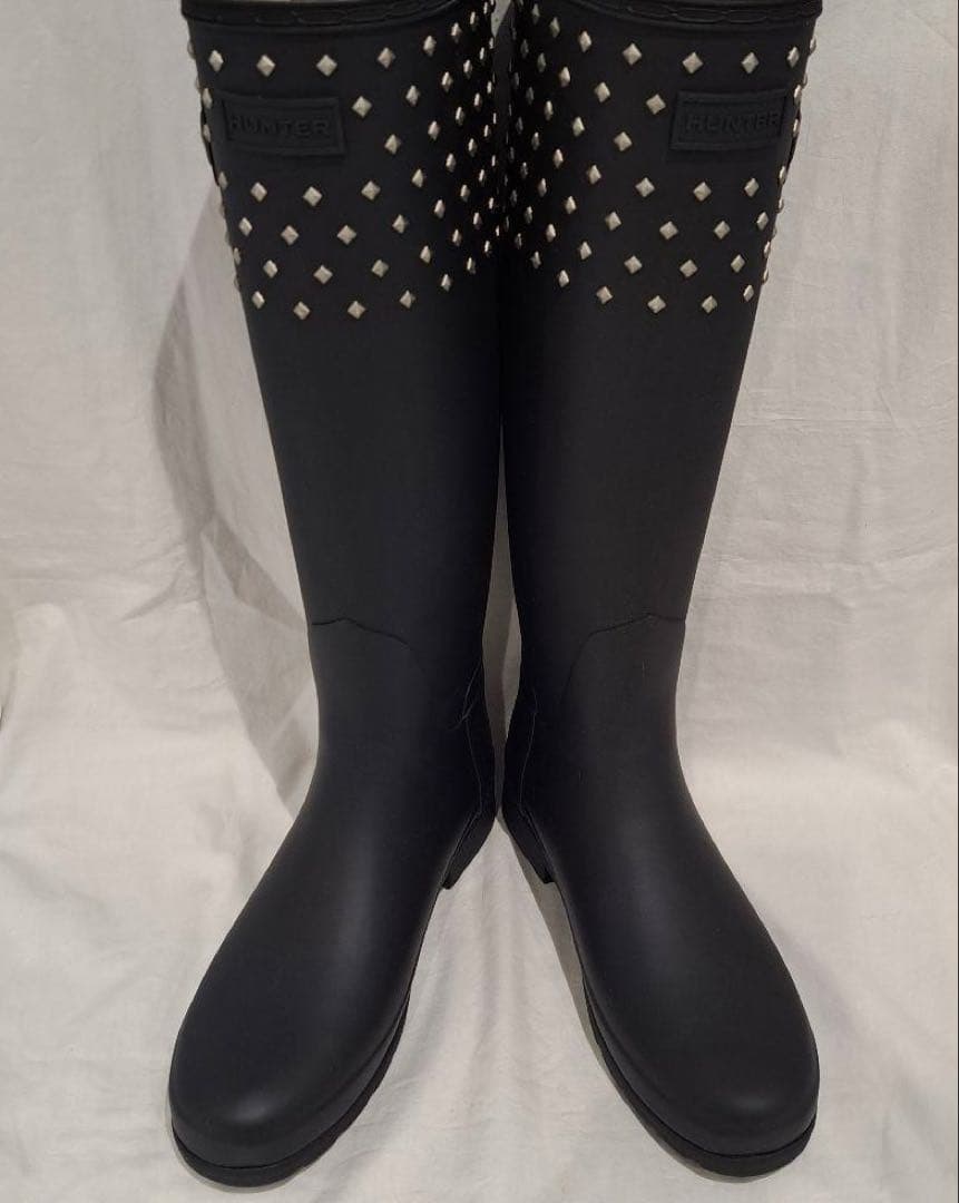 ハンター HUNTER リファインドトール スタッズカフブーツ （BLK）