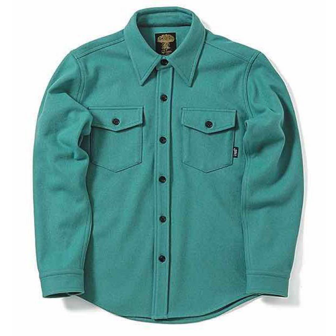 【新品タグ付き】GREEN CLOTHING ウールネルシャツ スノボ インナー