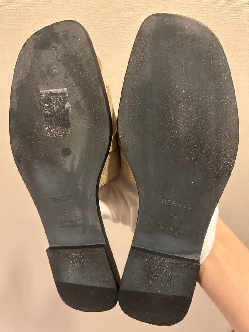 HERMES エルメス　サンダル　ジュリア　ゴールド金具