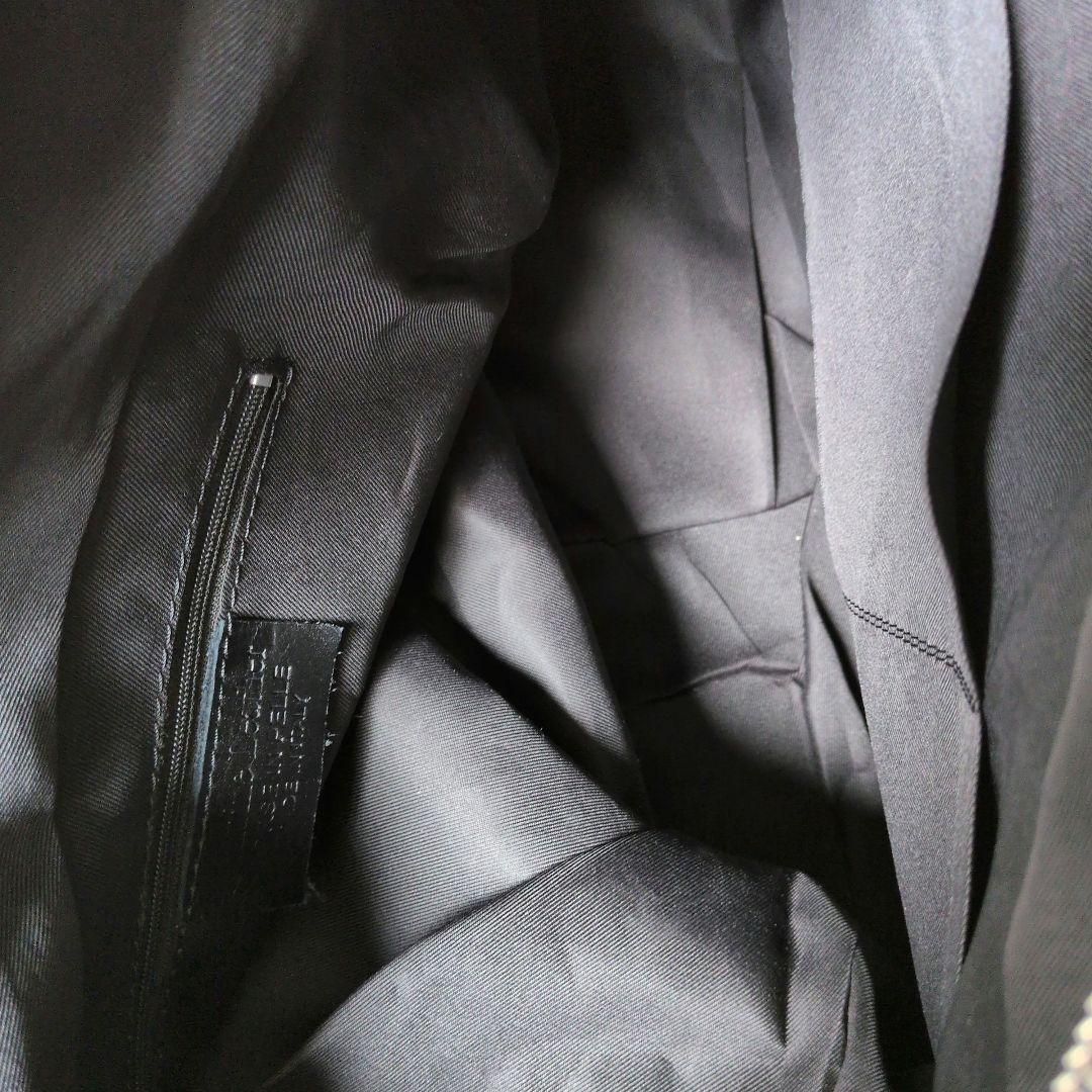 【新品】イタリア製本革スタッズバック レザーブラック2wayバッグ