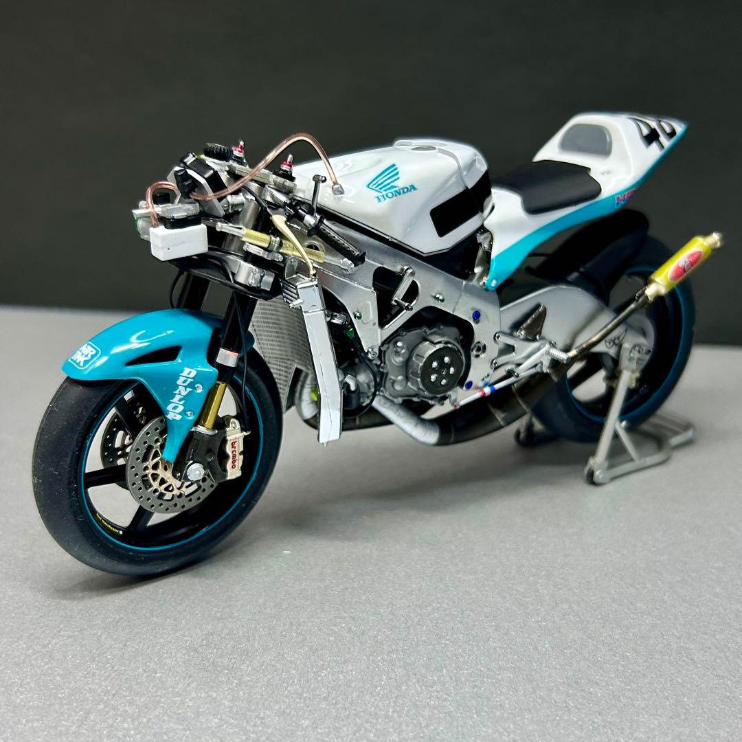 1/12 ハセガワ ホンダRS250RW 2008 #48プラモデル 完成品