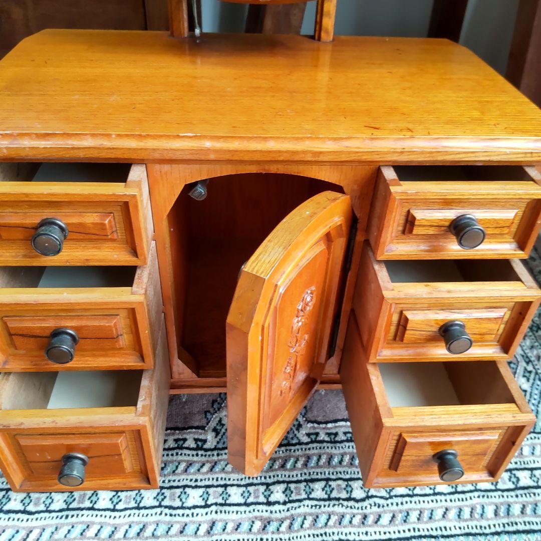 【小ぶりなドレッサー】化粧台　卓上ミラー　昭和レトロ　ヴィンテージ