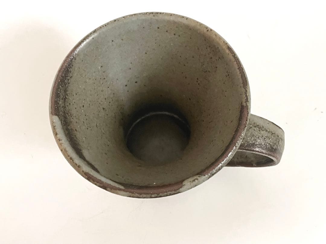 陶芸家　人間国宝　島岡達三　象嵌赤絵　ジョッキ　ビアマグ　マグカップ　共箱