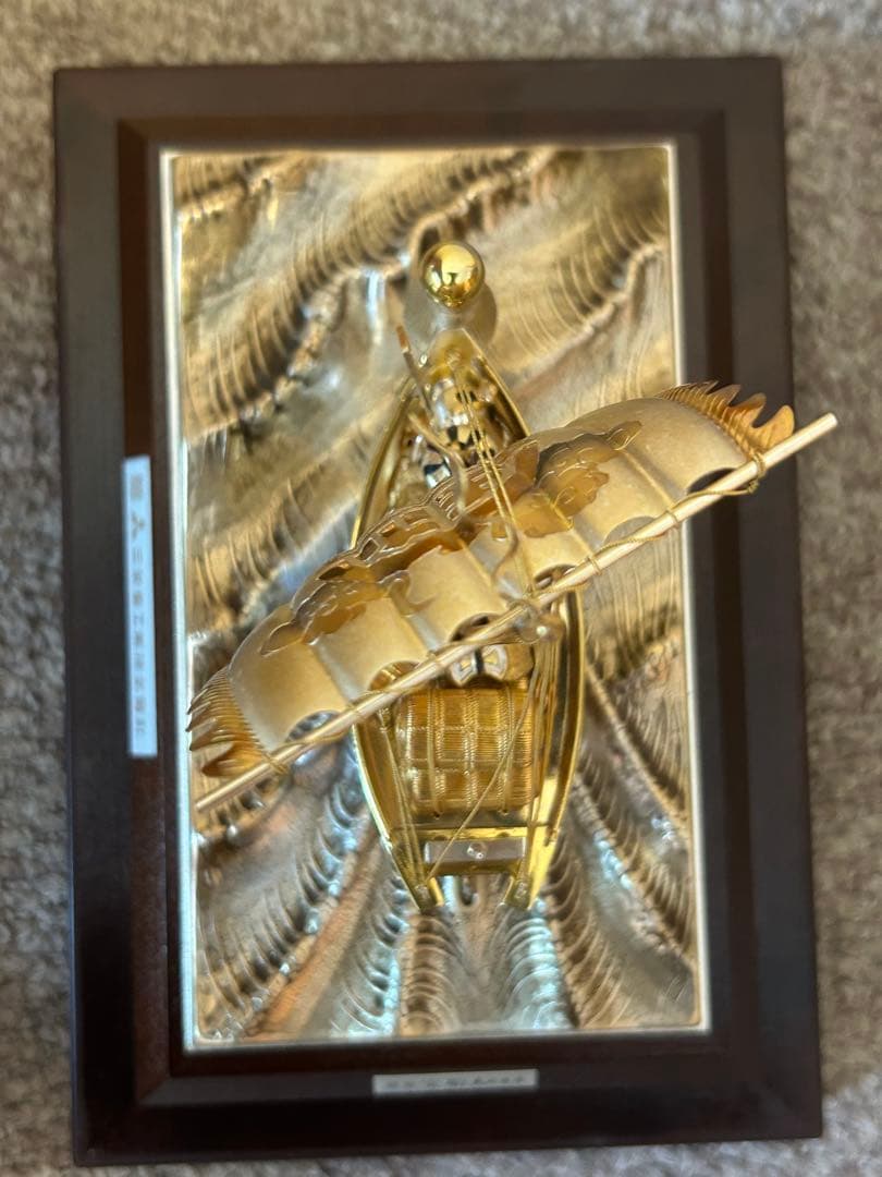 銀製　宝船　武比古作　6号(房)銀船　本体SILVER985