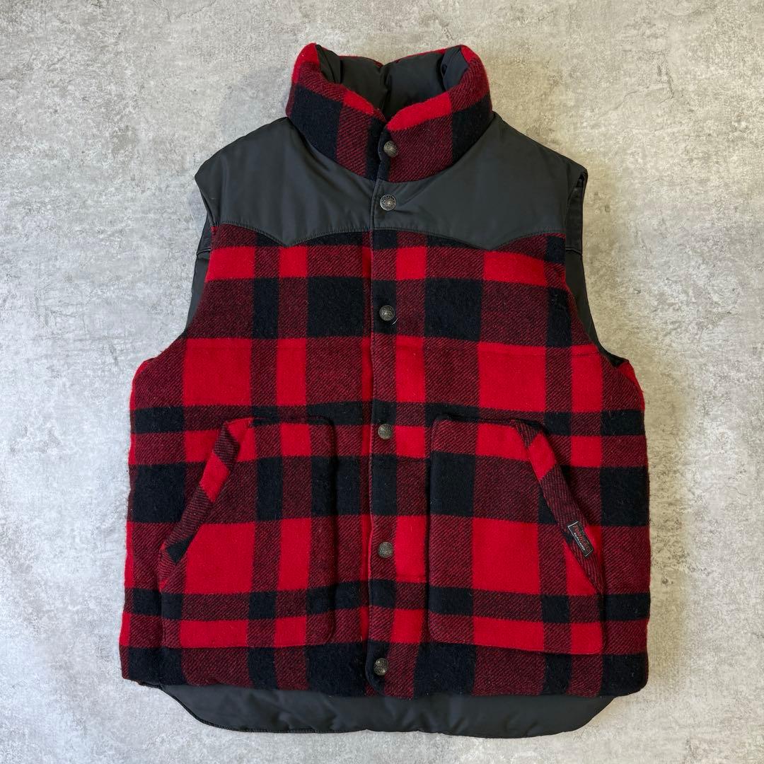 希少■ポロラルフローレン【L】リバーシブル ダウンベスト レザー ブラック 古着