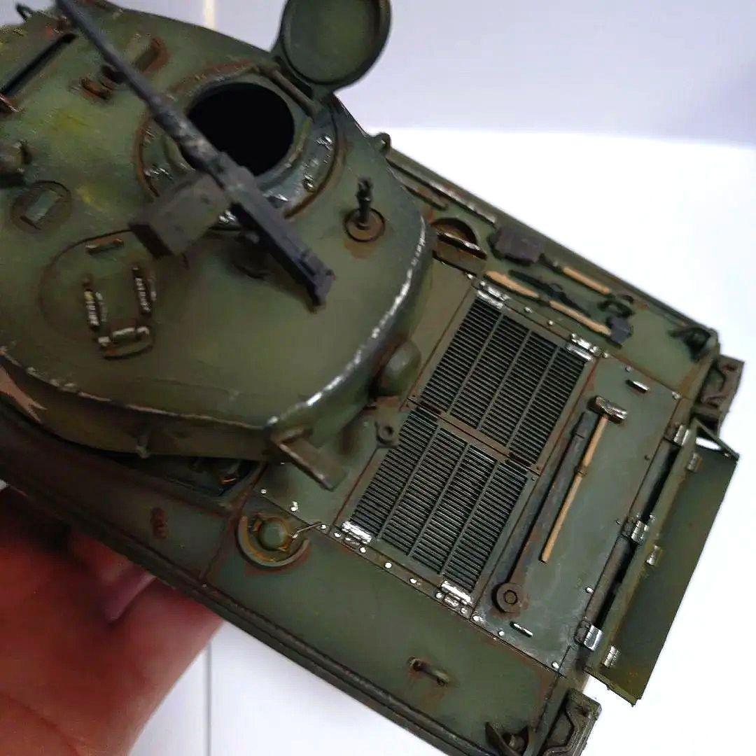 〚塗装済み完成品〛タミヤ 1/35 アメリカ中戦車 ジャンボシャーマン