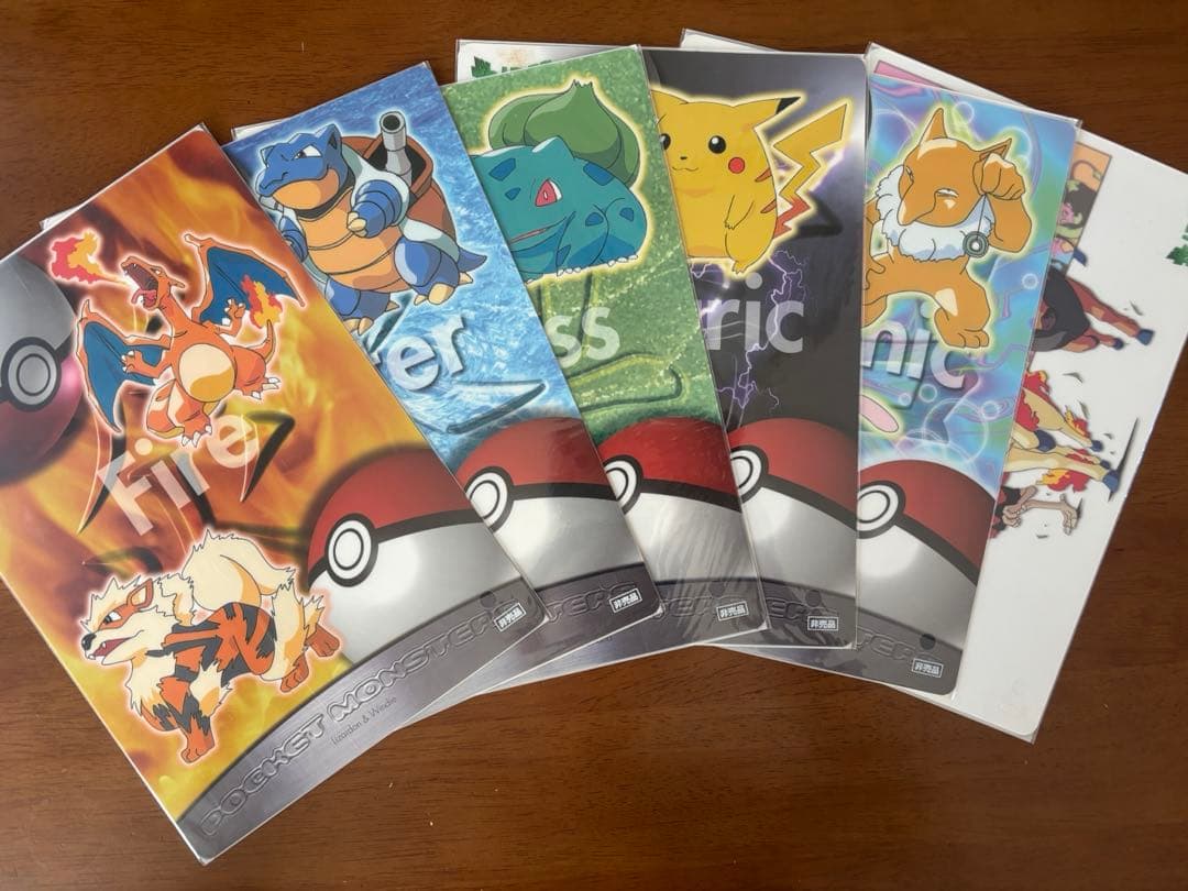 バンプレスト　ポケモン下敷き 【6種】セット