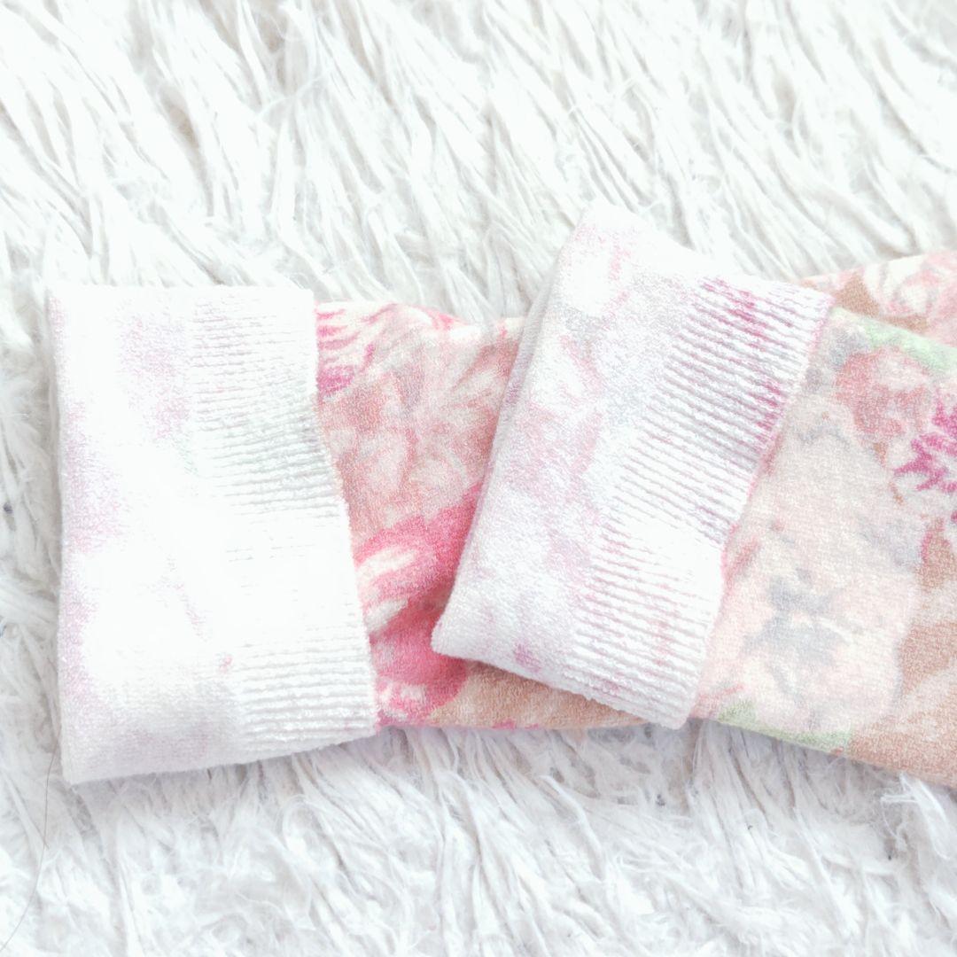 【ブルマリン】アンナモリナーリ花柄アンサンブル レース 薔薇 ピンクカーディガン