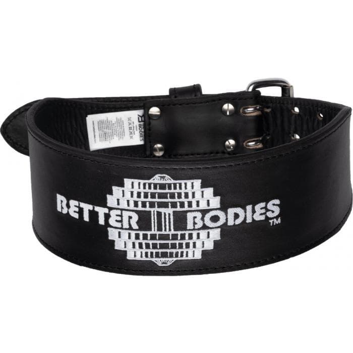 BETTER BODIES トレーニングベルト なめし革 Mサイズ 黒 GASP