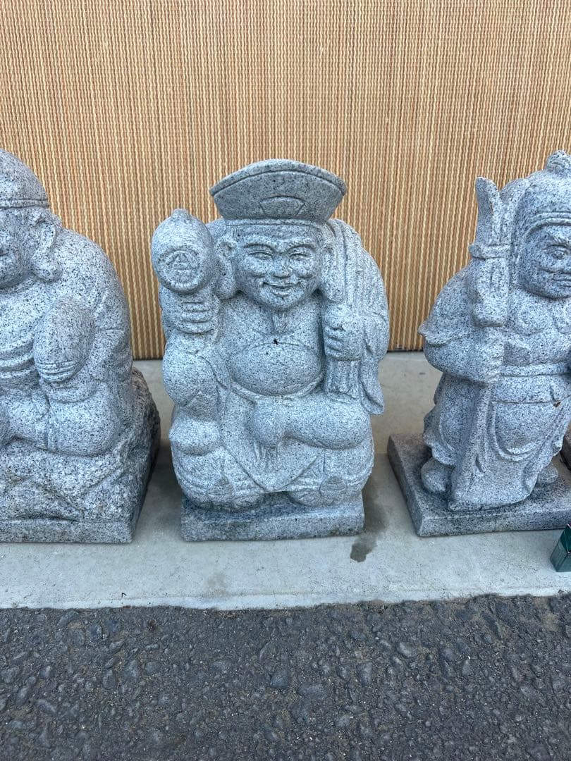 専用です縁起物　みかげ石　御影石　七福神　美品　2体