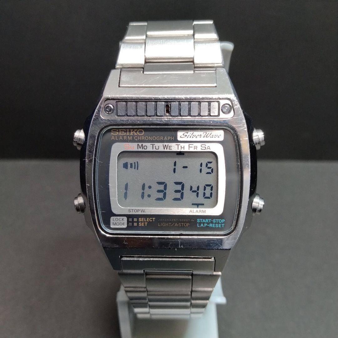 レア稼動品【80'sVTG】SEIKO SilverWave A257-5020