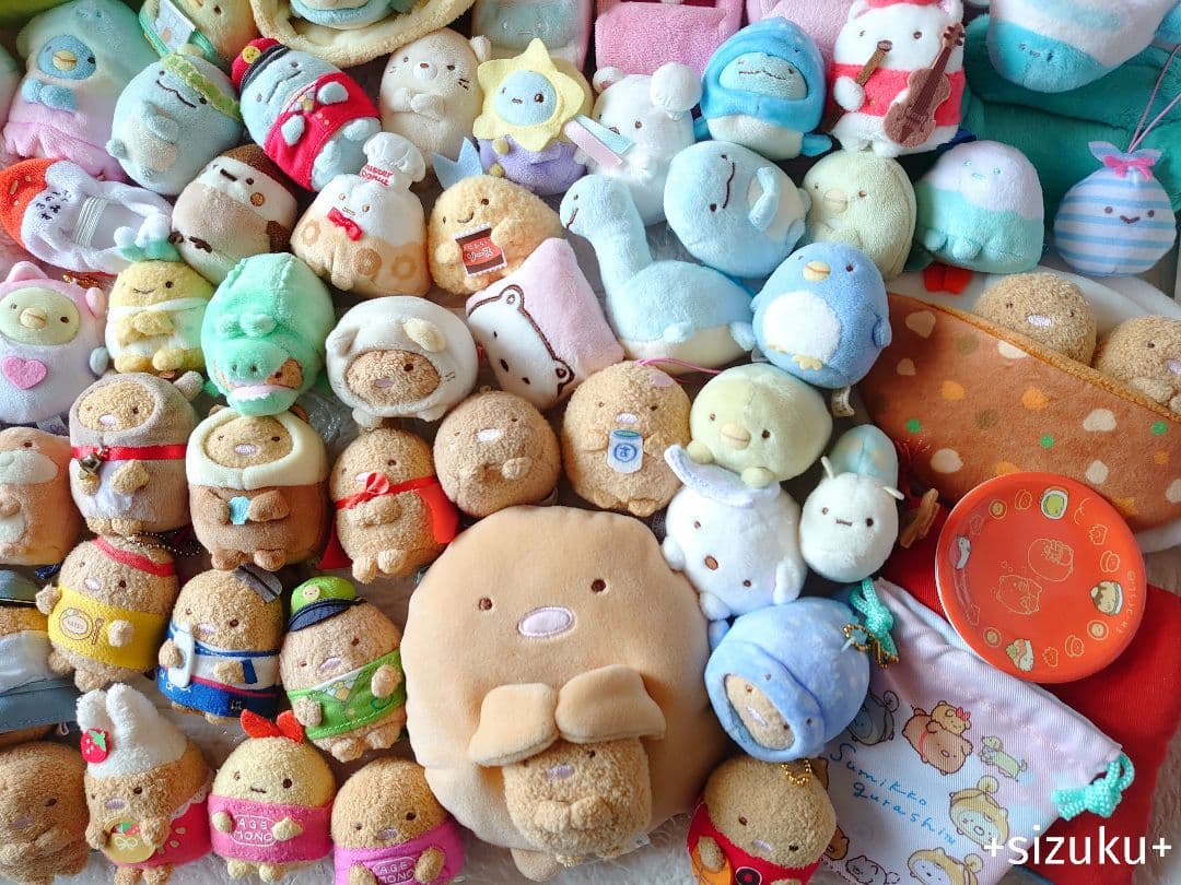 【豪華115点】すみっコぐらし ハウス 家具 てのりぬいぐるみ 色々 まとめ売り