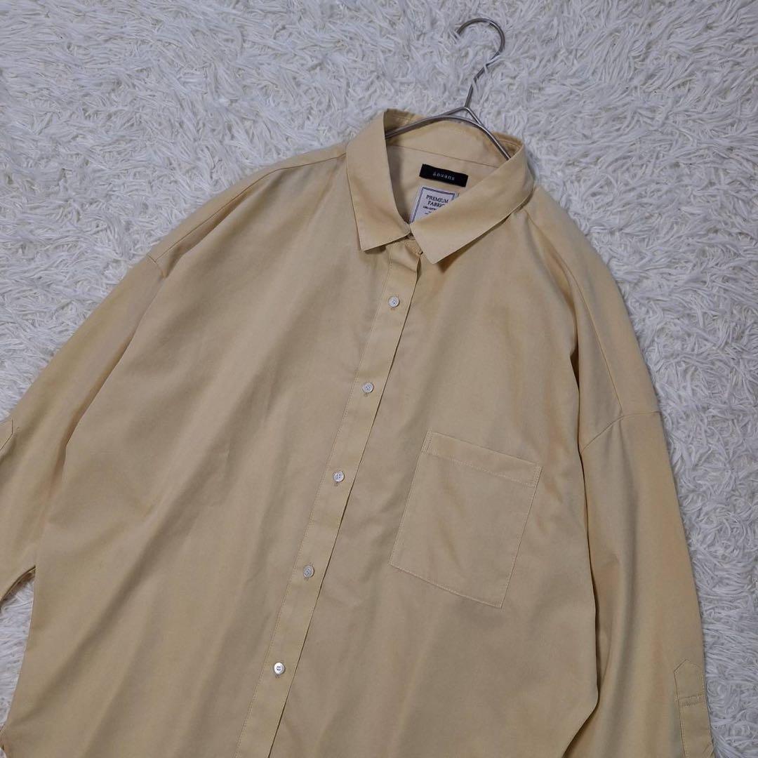 美品✨アニュアンス 定番 スタンダードシャツ プレミアムファブリック イエロー