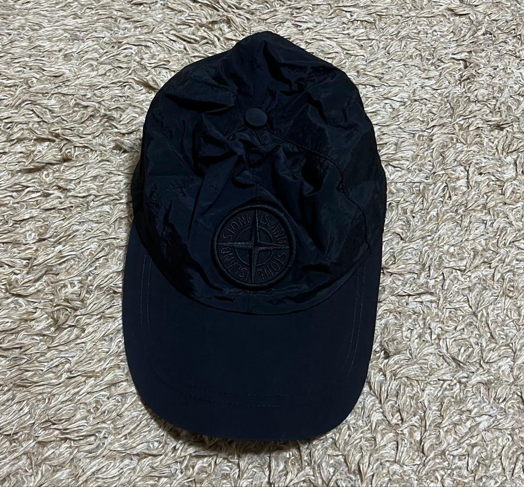 STONE  ブラックナイロンキャップ Lサイズ