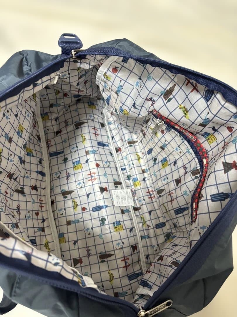 【美品】レスポートサック×ファミリア　ボストンバッグ