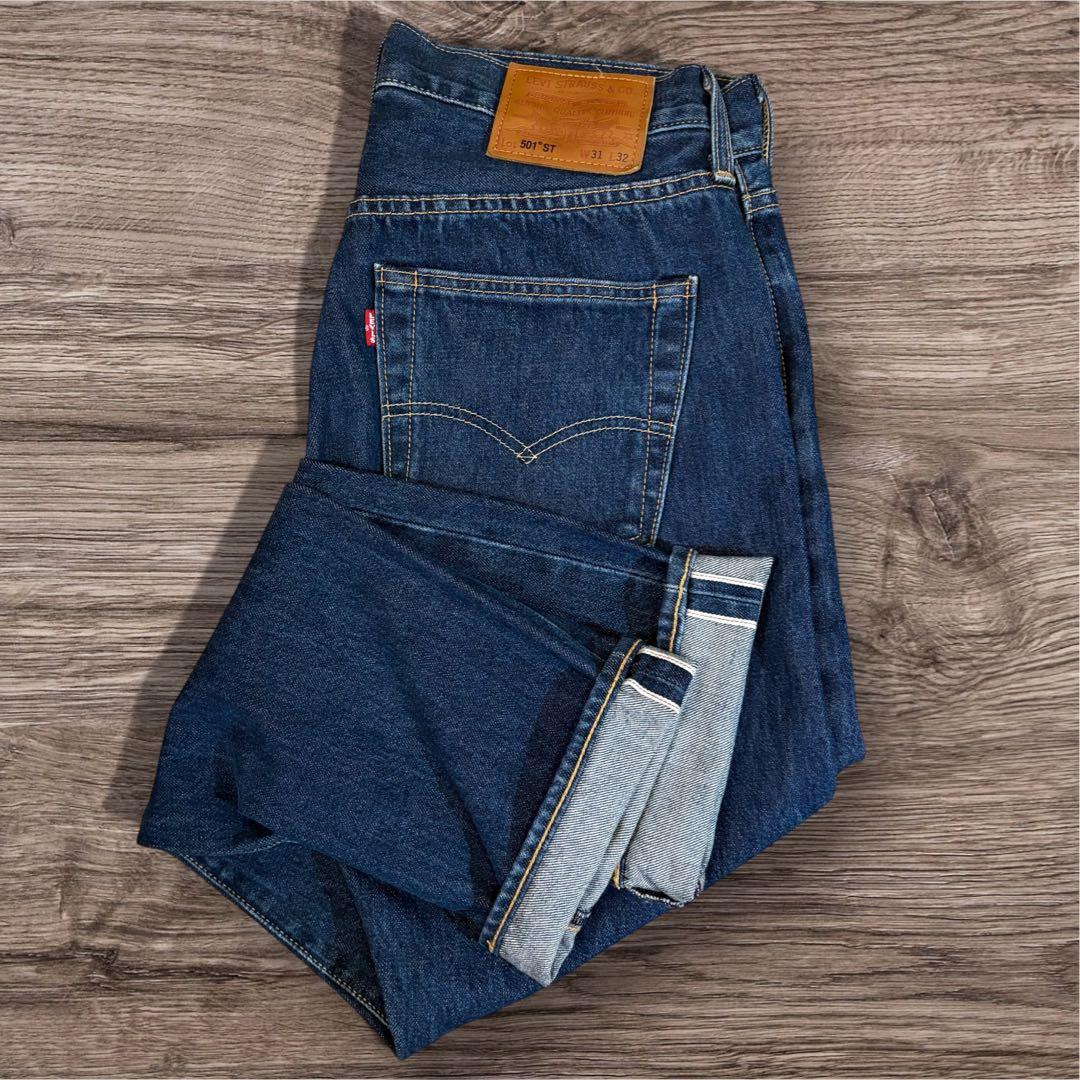 リーバイス 501ST スリムテーパー セルビッチ BigE W31 赤耳b