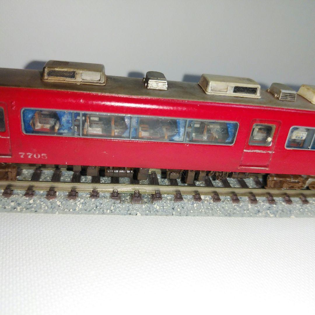 ウィンダー様鉄コレ　名鉄7700系Ｎ化済み及び各部汚し加工、デティールアップ仕様
