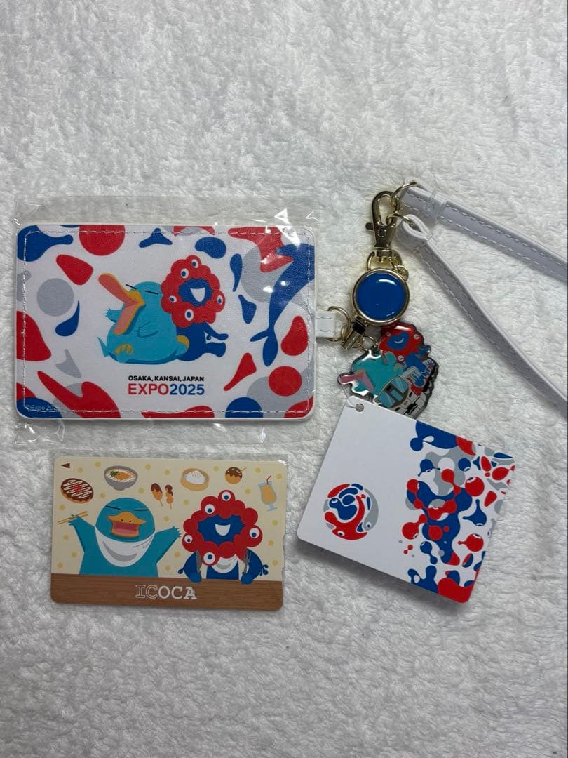 万博JR西日本限定ICOCA ミャクミャク合皮 パスケースセット