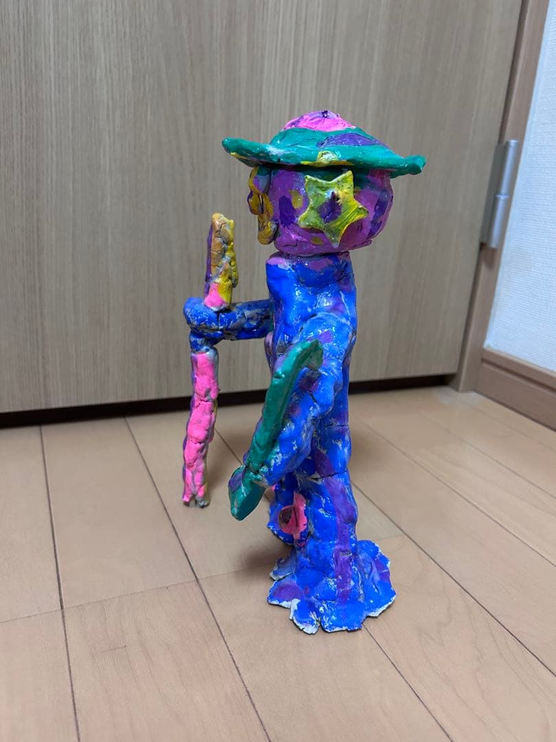 ピエロ【値下げ交渉可】【粘土細工】【一点物】【置物】【美術品】