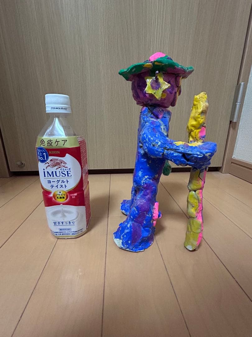 ピエロ【値下げ交渉可】【粘土細工】【一点物】【置物】【美術品】