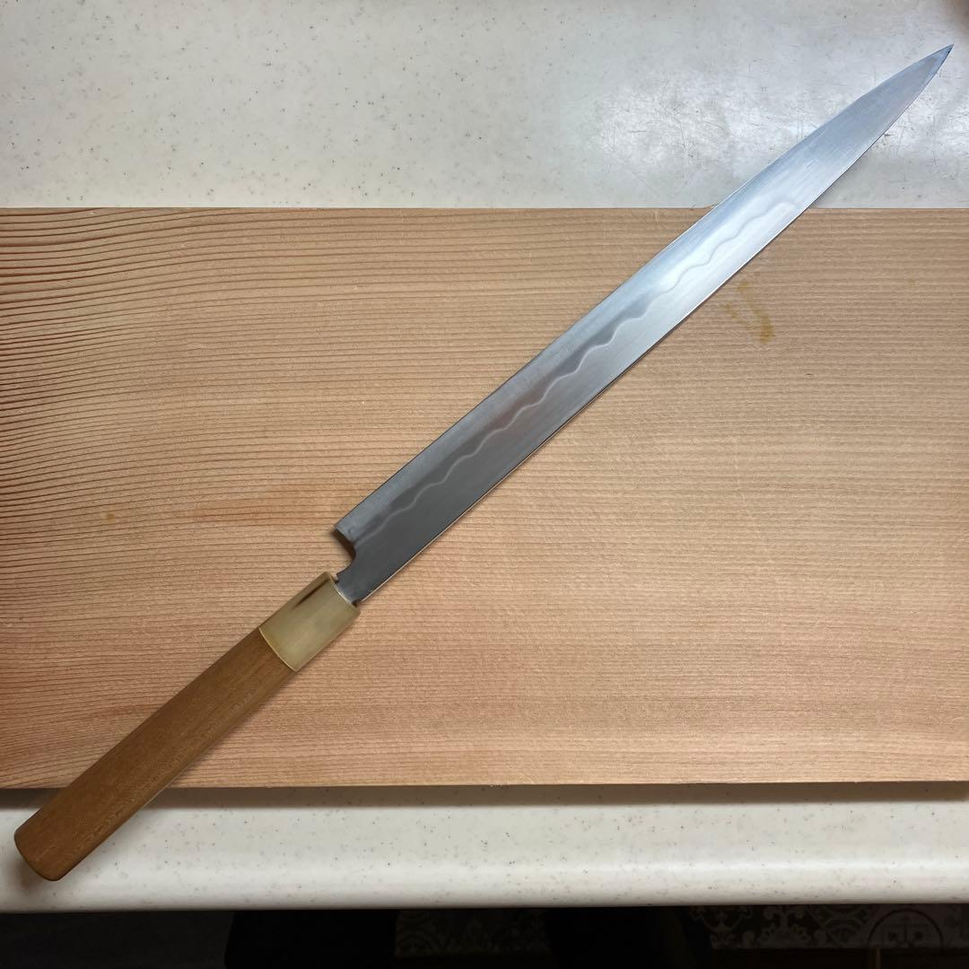 武信？　本焼　フグ引き包丁　白鋼　天然砥石で本刃付け済み❗️