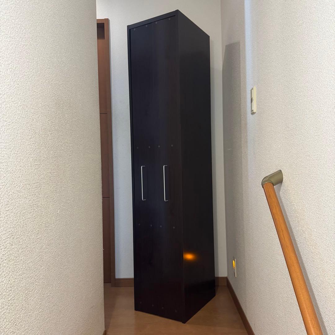 日本製 ぼん家具／木製スライド本棚 漫画 DVD 隙間 引き出し棚×2収納ボード