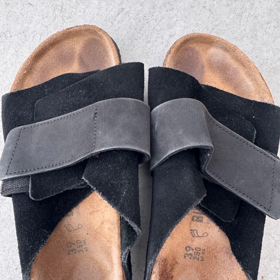 BIRKENSTOCK サンダル kyoto ブラックスウェード ビルケン