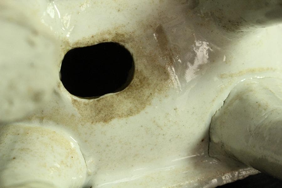 白磁 象乗 置物(K-LC875)