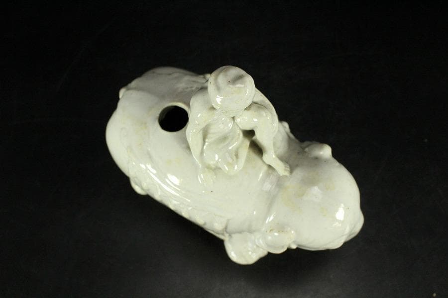 白磁 象乗 置物(K-LC875)