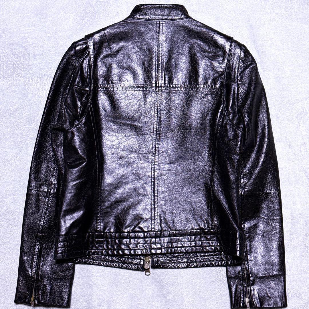 【極美品】ヴィヴィアンタム ライダース シングル ドラゴン ジップ 黒 赤