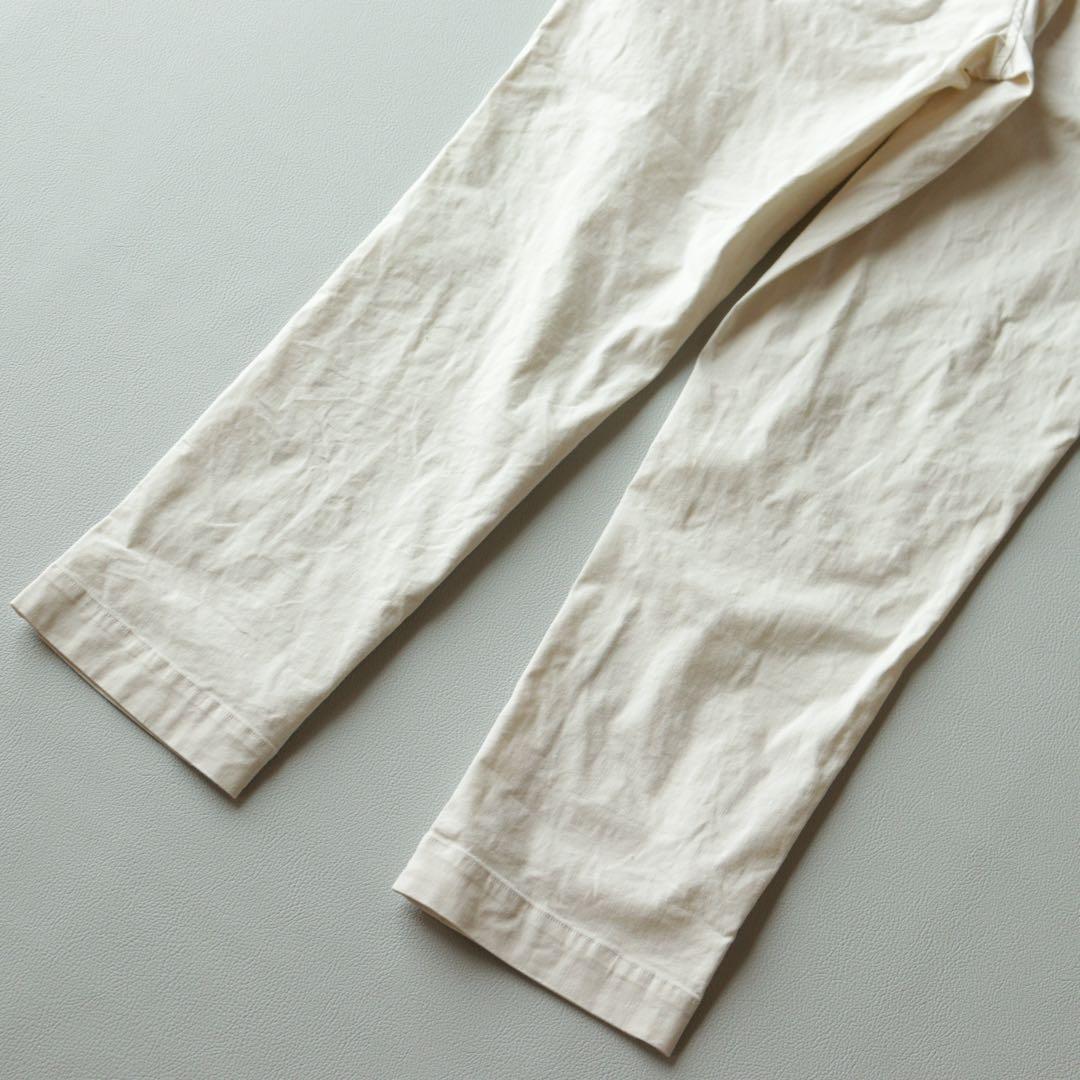 5165【極美品】45R ストレッチパンツ リネン サイズ3