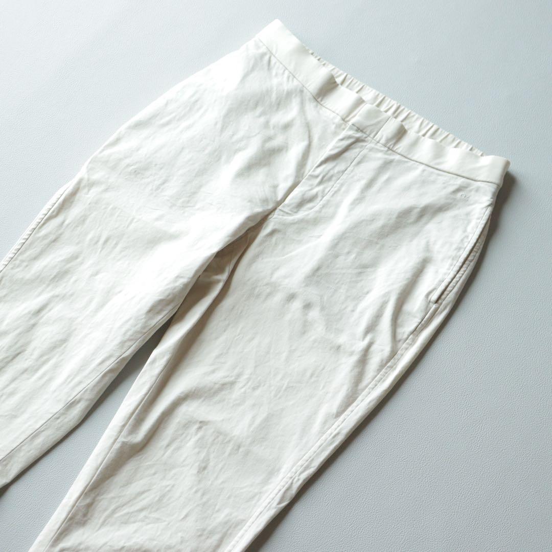 5165【極美品】45R ストレッチパンツ リネン サイズ3