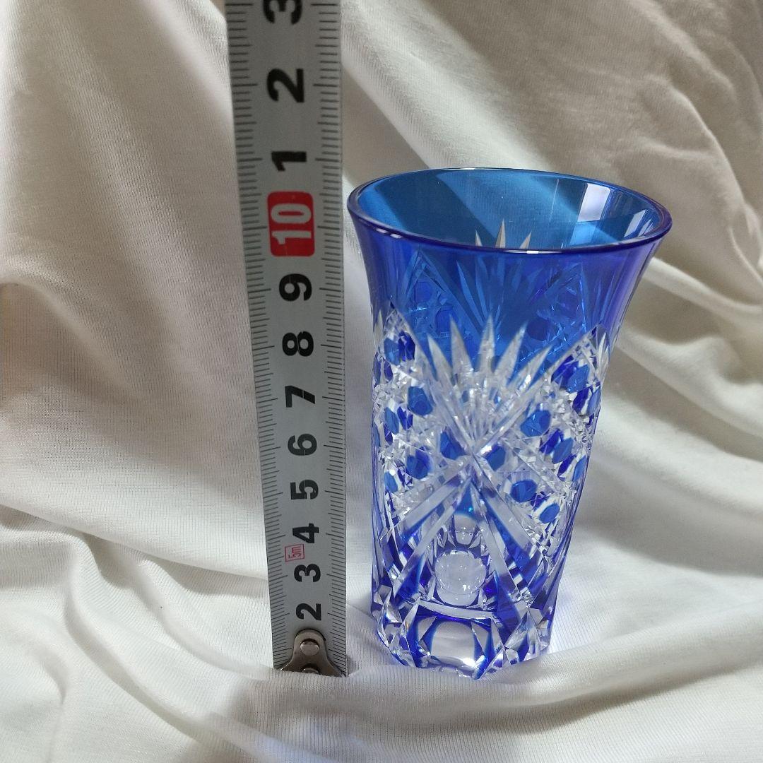 伝統工芸士 滝澤 利夫 青被せ八角籠目紋