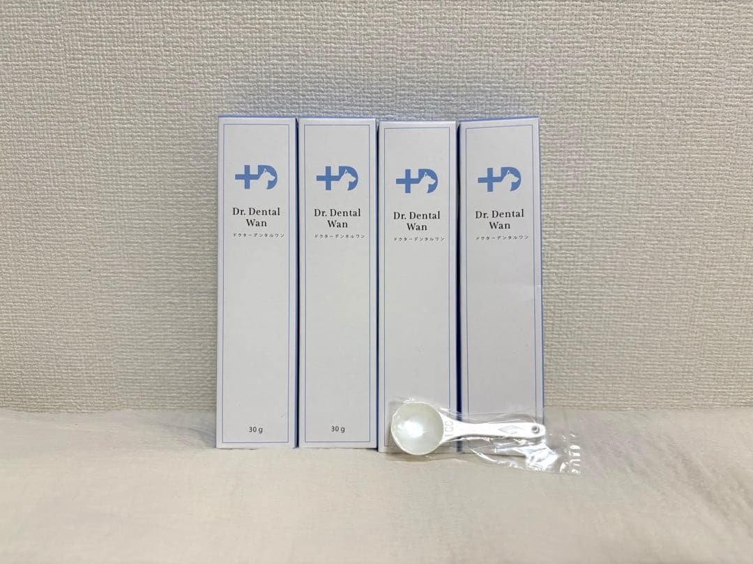 お値下げ新品未開封ドクターデンタルワン犬用口腔ジェル30g×4本スプーン付き