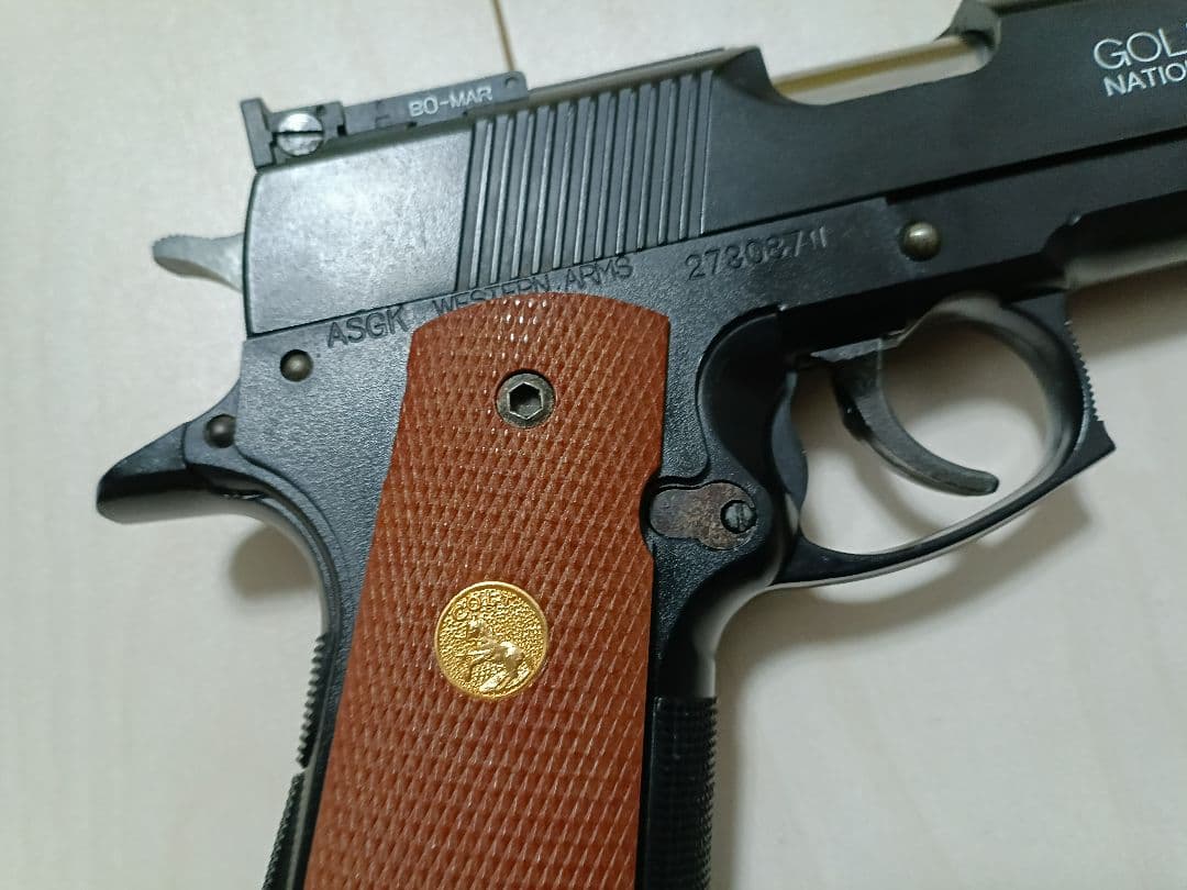 【中古品】WA固定ガスガン「コルト ゴールドカップ ナショナル マッチ」