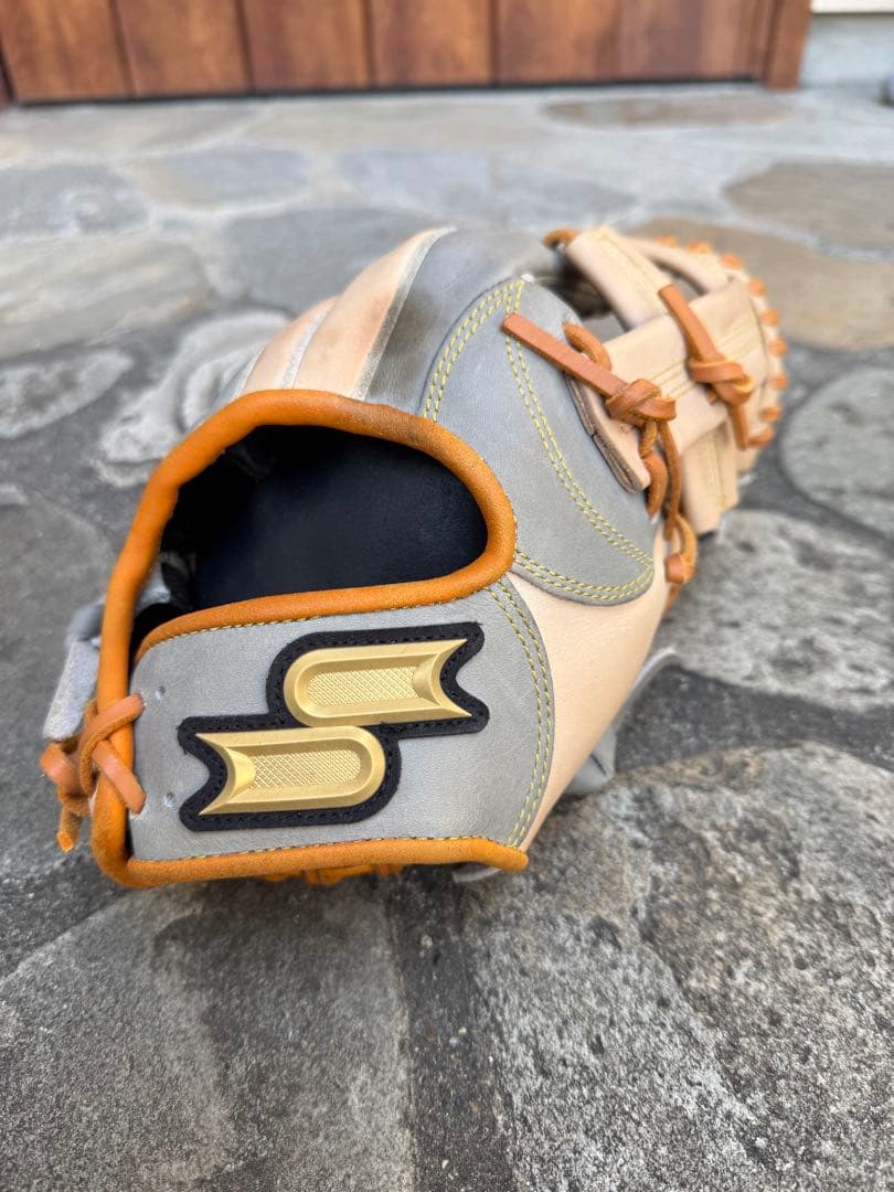 SSK Pro Edge 軟式グローブ ベージュ/グレー