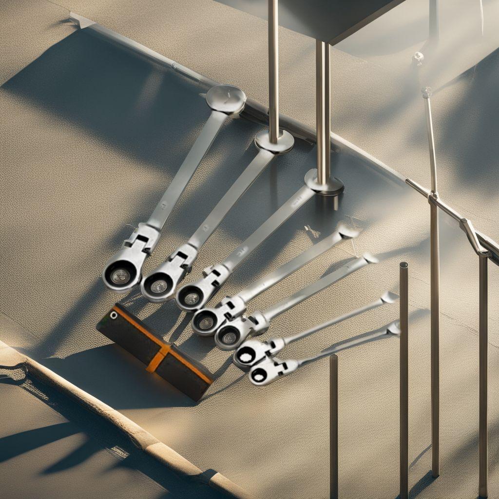 コンビネーションレンチセット 717mm 7本組 板ラチェットレンチ