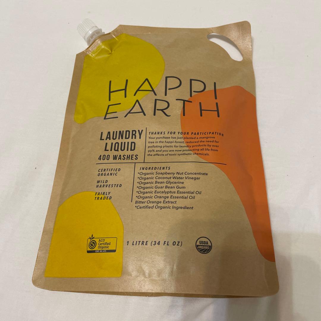 Happi Earth Laundry Liquid 1L 400回洗濯可能