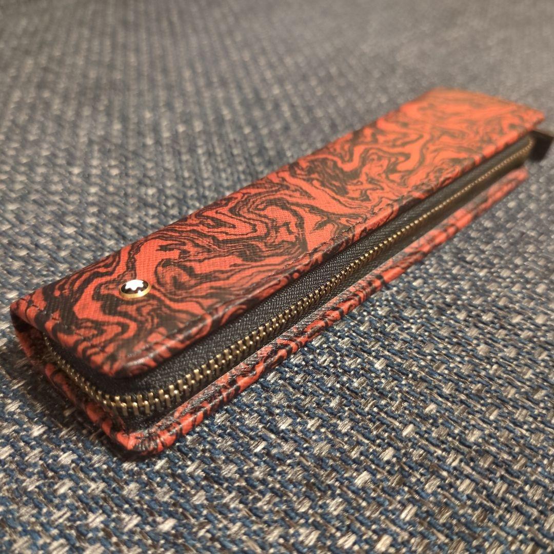 新品未使用品 MONTBLANC モンブラン ラウンドジップ ペンケース