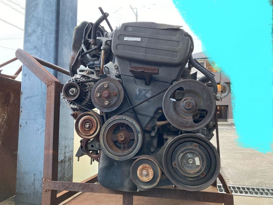 メ*ル様 引き取り限定 トヨタ 4AG エンジン本体 AT付き