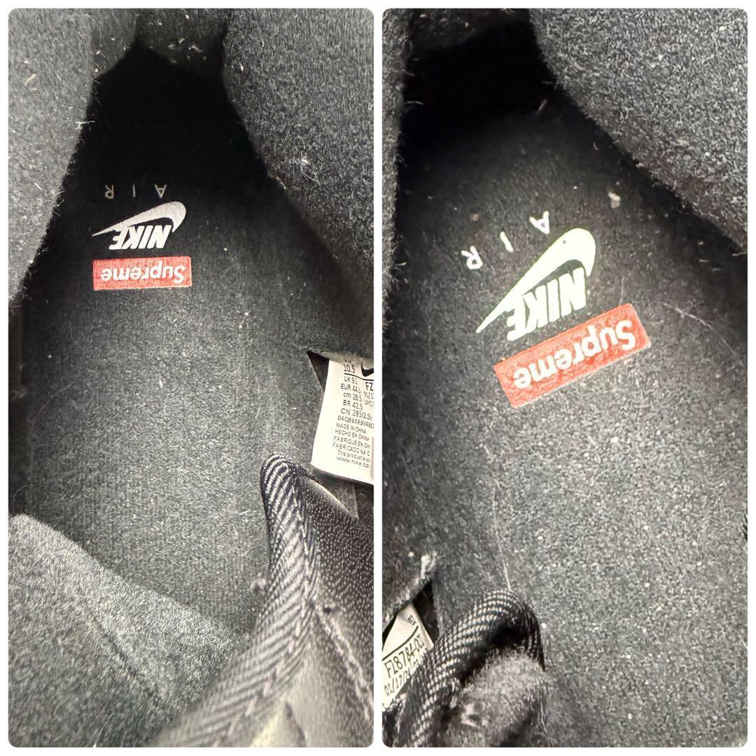 美品✨Nike × Supreme Air Force 1 MID 黒 28.5