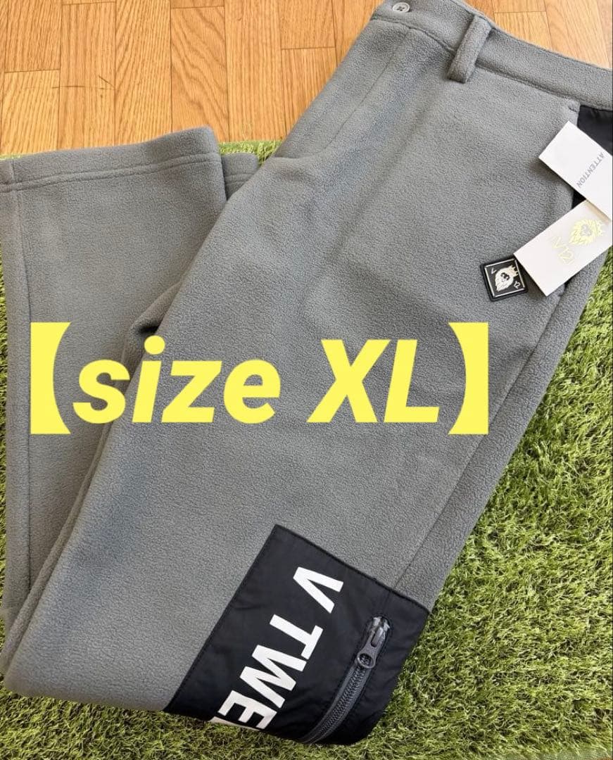 新品正規品【V12/XL】裏起毛フリースパンツ秋冬防寒パンツ防風