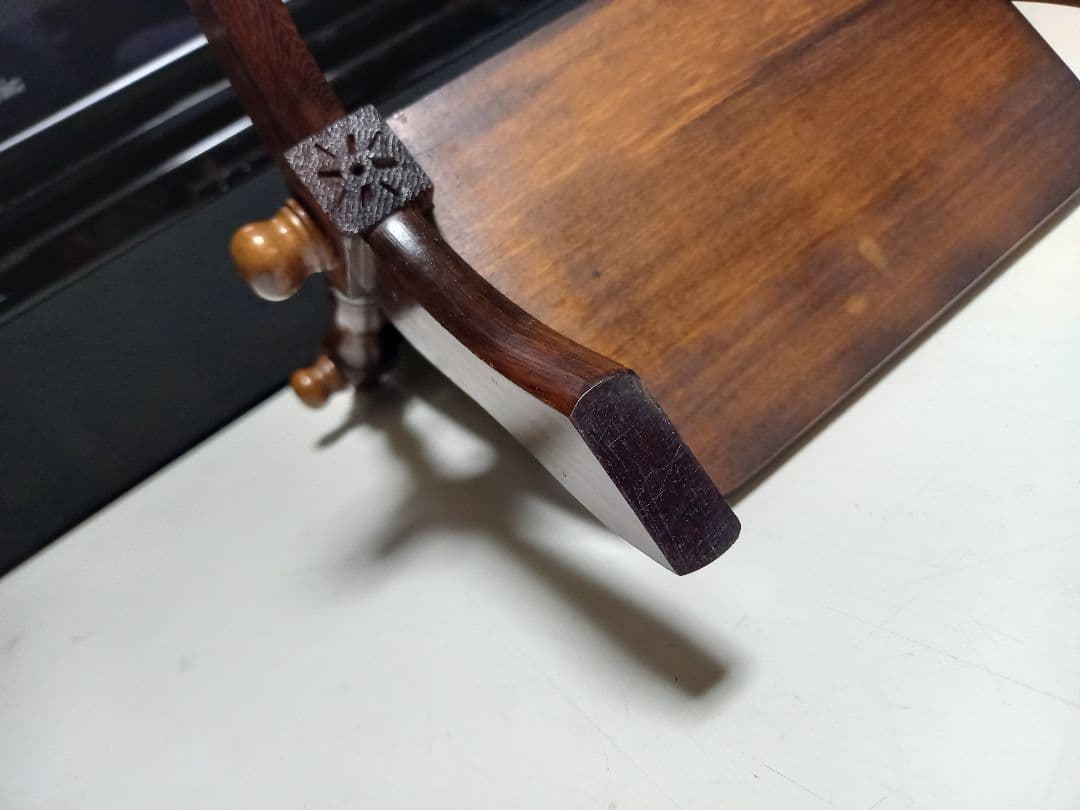 ココナッツ　様売約済　1970's　コロニアルウッド　テーブル　スタンド　ミラー