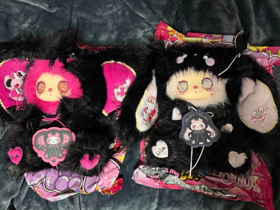 Liilaリラ600%V3特別色ピンクウサギとゾウ　オイル目　セット