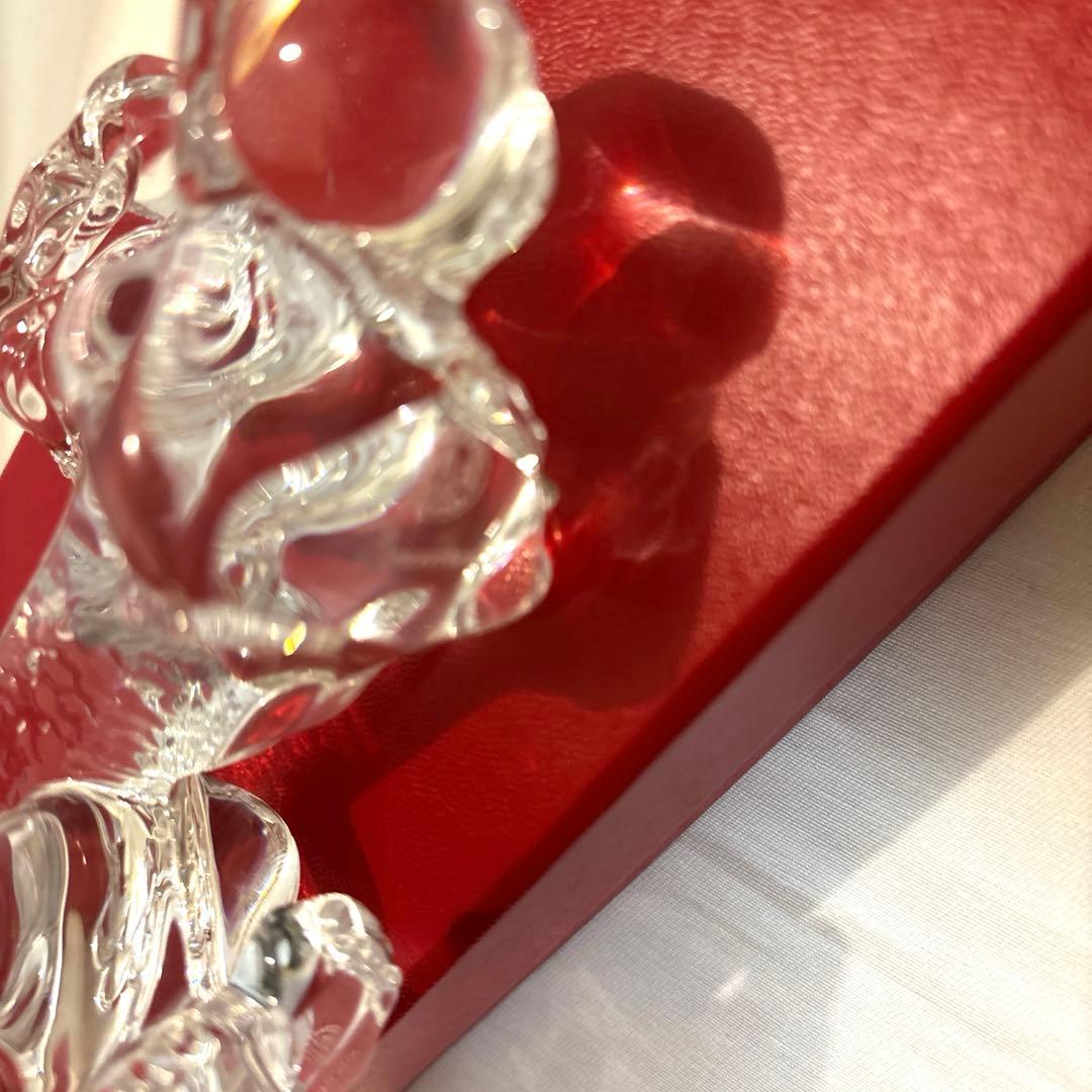 美品　バカラ　干支オブジェ　ドラゴン　箱付き