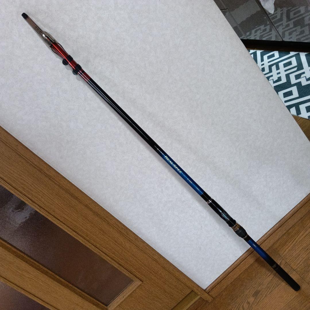 がまかつ　海上釣り堀ロッド　リアルスペック　H400　超美品　カセ　イカダ　磯竿