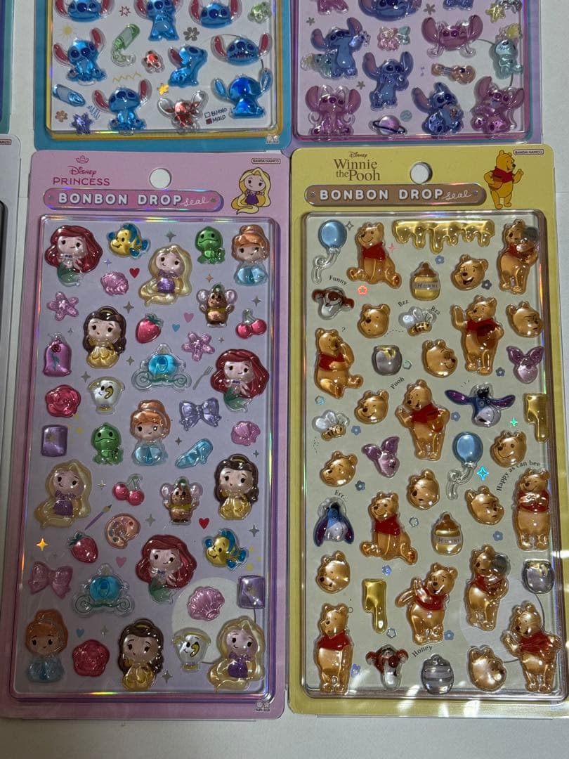Disney 第2弾 8種類 コンプリートセット ボンボンドロップシール