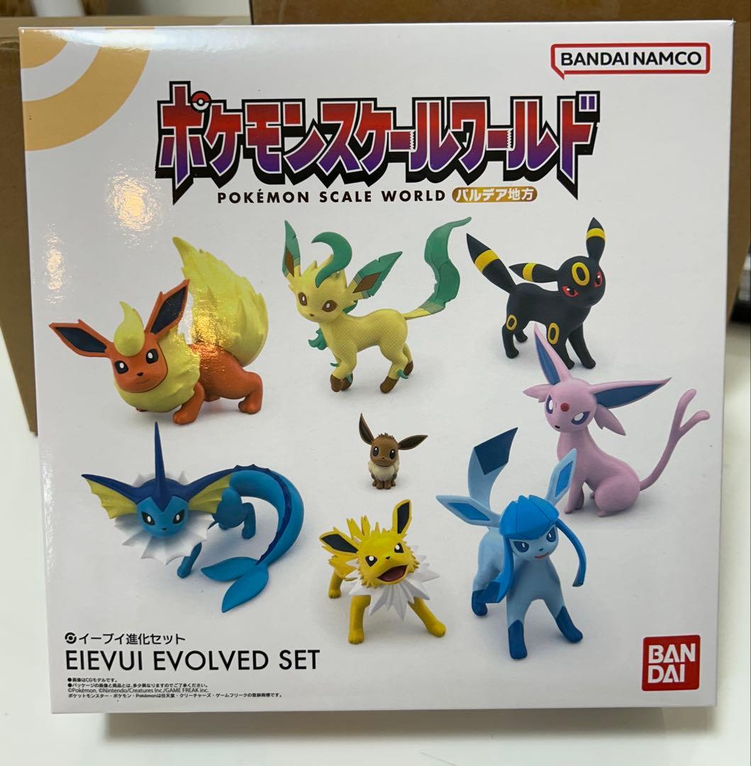 ポケモン　スケールワールド　フィギュア　イーブイ進化セット　ボタン＆ニンフィア